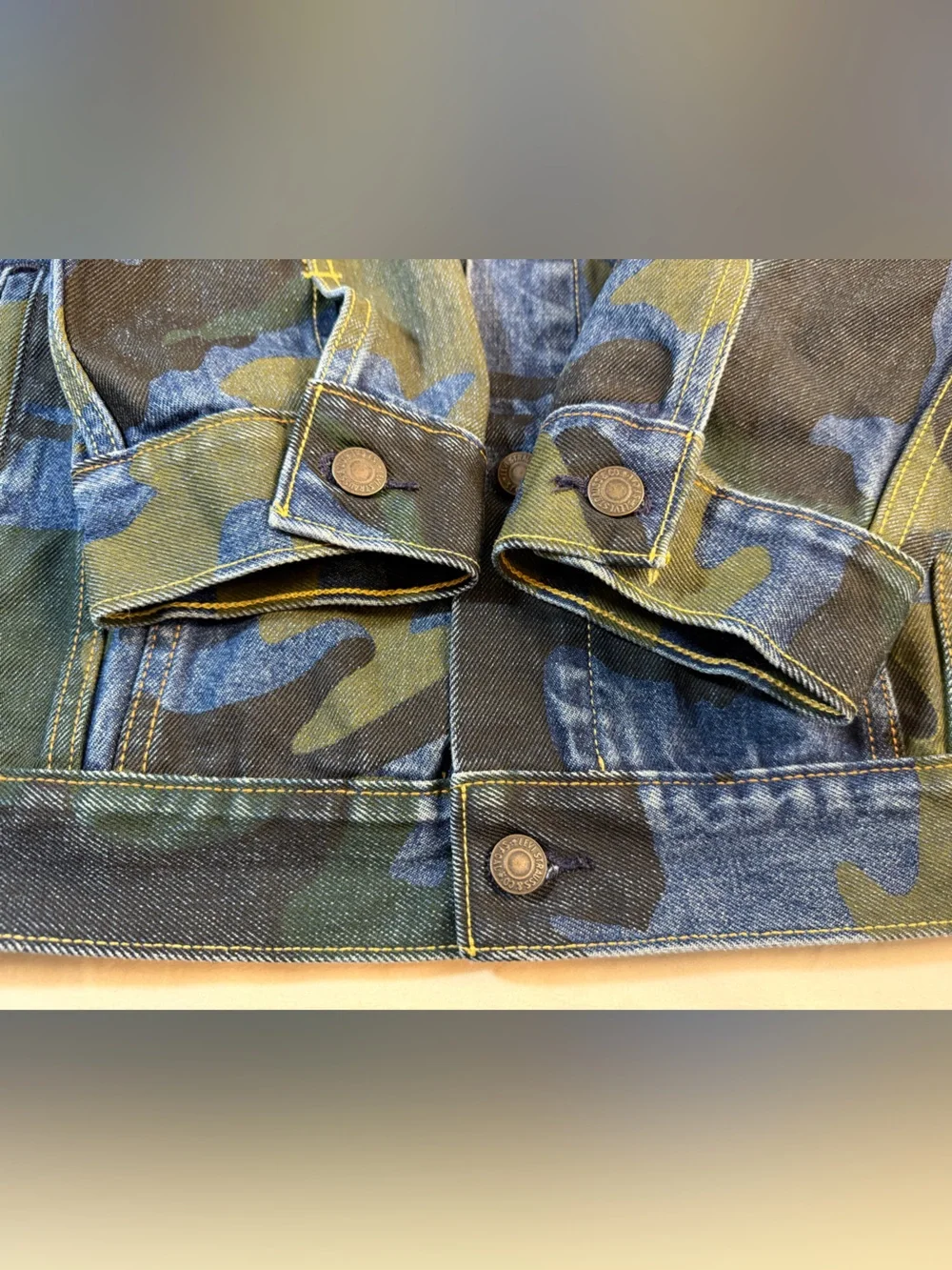 Levi's Big E Camo Denim Trucker Jacket